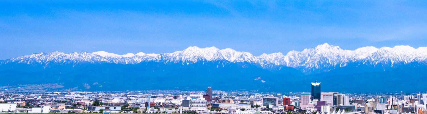 市内からの立山連峰