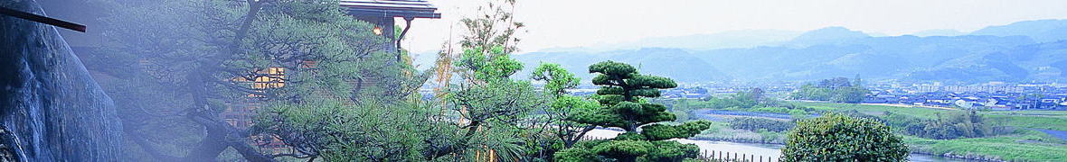 筑後川に面した原鶴温泉