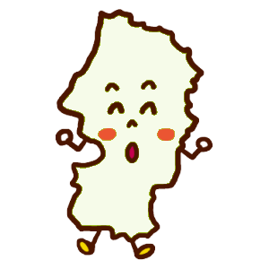 山形県のイラスト地図