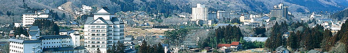 秋保温泉の風景