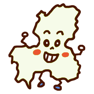 岐阜県のイラスト地図